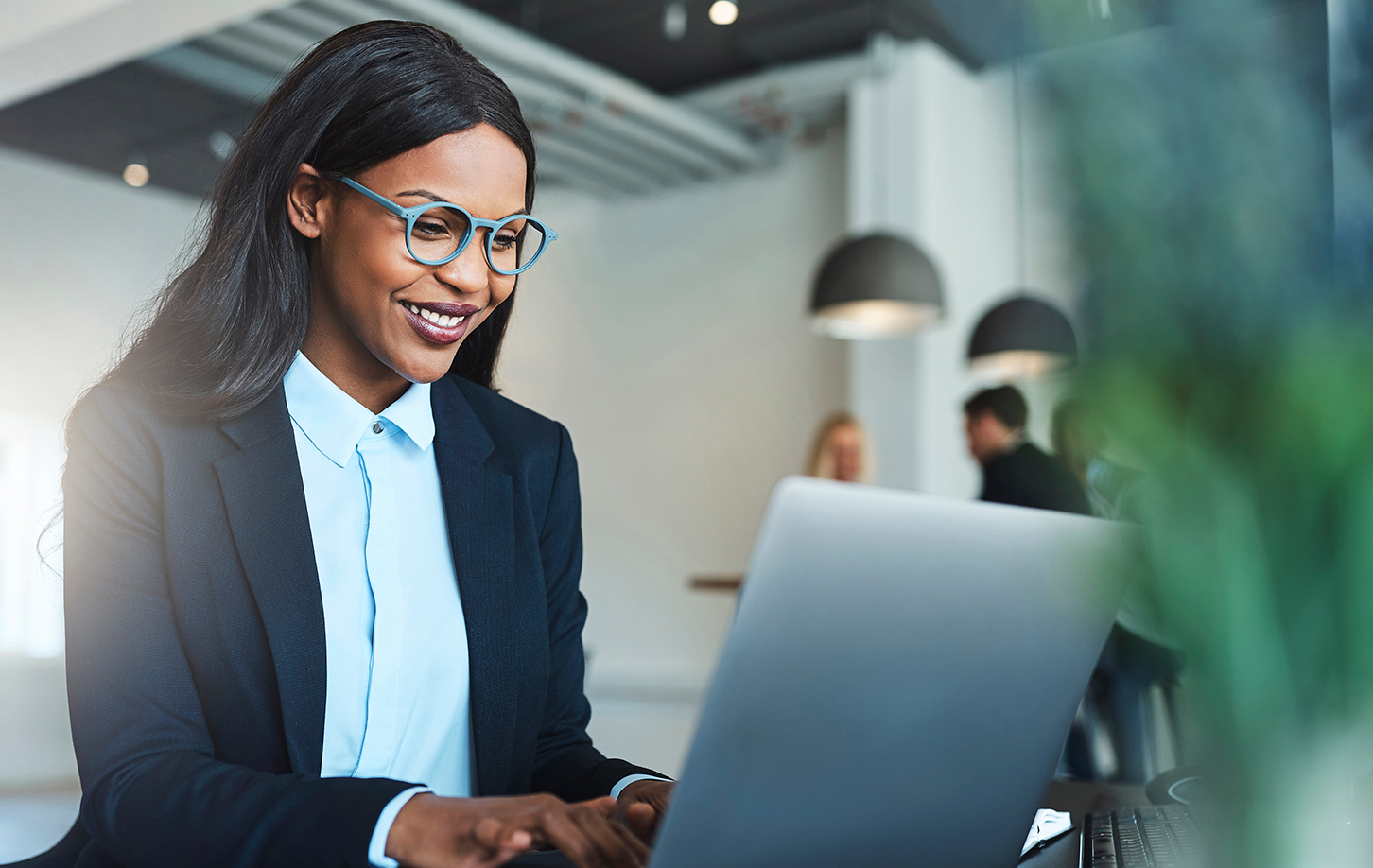 Woman in accounting department